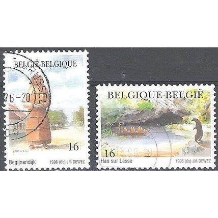 Belgique 1996 Michel 2692 - 2693 O Cote (2008) 1.60 € Tourisme Cachet rond
