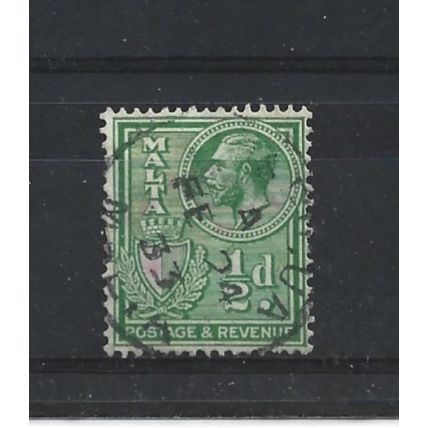 Malta.SG194 1/4d Yellow-Green.Fine Used.Apr25z