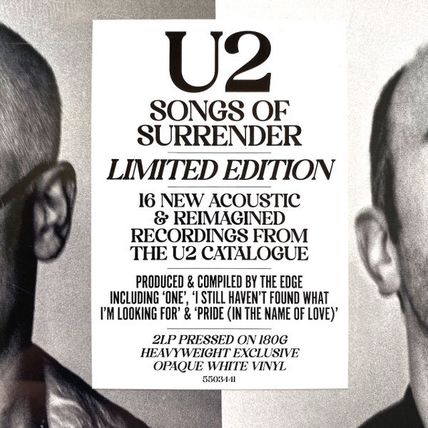 U2 Songs Of Surrender LIMITED EDITION New Sealed White Colored Vinyl Record 2 LP
