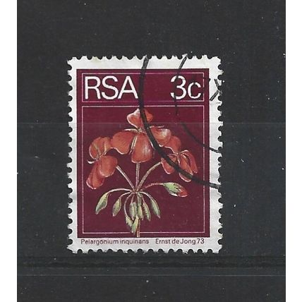 SouthAfrica.SG350 3c Geranium.Variety Unchecked.Fine Used.Sep25a