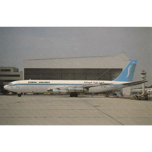 Somali Airlines Boeing B707 330B Aircraft Postcard (A14361)