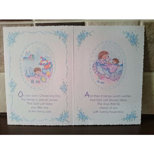 Christening Cards - As Your Little Boy is Christened - 06