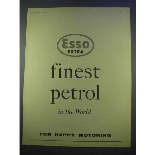 1955 Esso Extra Petrol Ad - Finest in the World