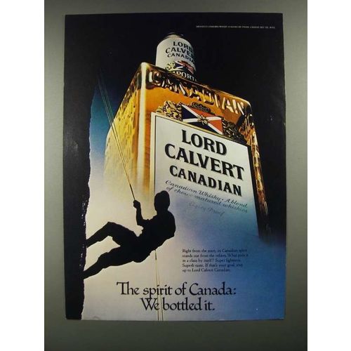 1980 Lord Calvert Canadian Whisky Ad - The Spirit of Canada