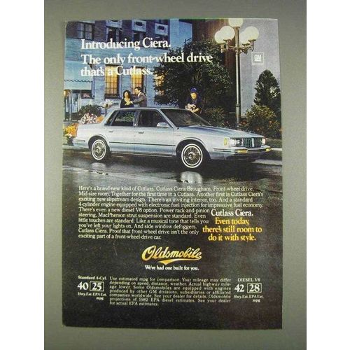 1982 Oldsmobile Cutlass Ciera Brougham Ad