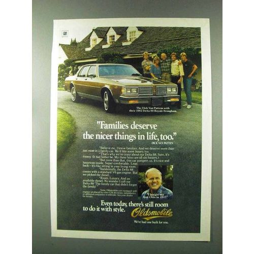 1982 Olds Delta 88 Royale Brougham Ad - Dick Van Patten