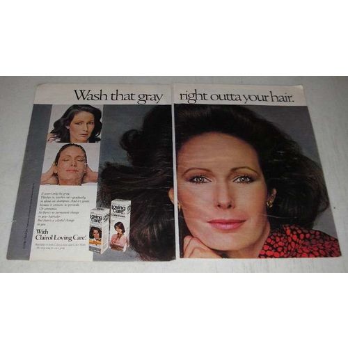 1983 Clairol Loving Care Hair Color Ad - Wash that gray right outta your hair