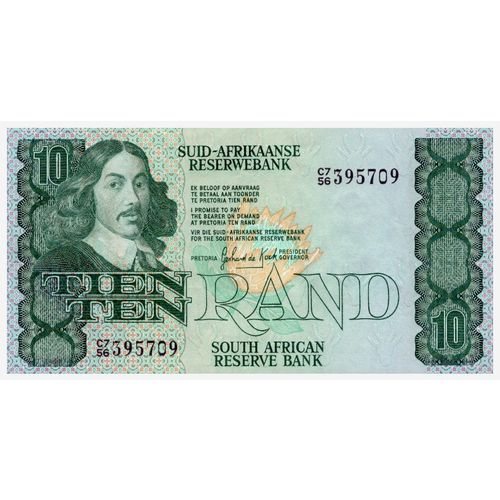 1985 South Africa 10 Rand Banknote UNC