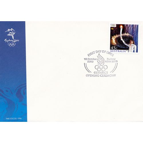 SYDNEY XXVI Olympic Games CATHY FREEMAN OPENING CEREMONY FDC 10/10/2000