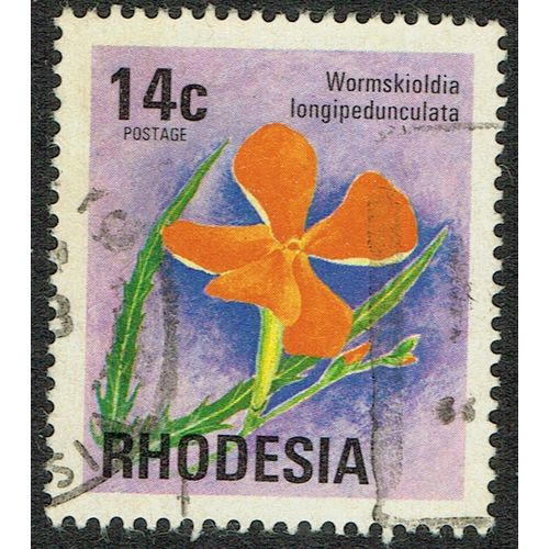 Rhodesia 1974 Wild Flowers 14c Multicoloured SG500 FU
