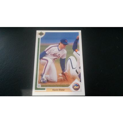 1991 Upper Deck Card # 101 Kevin Elster Near Mint (7) New York Mets