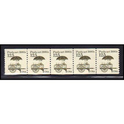 2133v 12.5c Pushcart Fine MNH Dry Gum PNC 1/5 Missing Ink X2203
