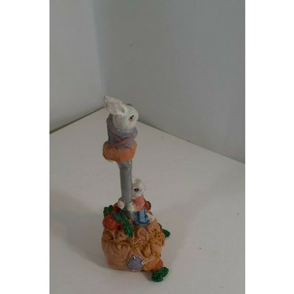 6 inch resin rabbits on spoon very cute good