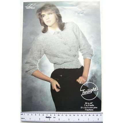 Vintage: Hayfield 2459 cardigan Twilight