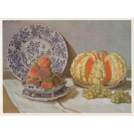 Monet Still Life Rare Portugal Art Gallery Painting Postcard