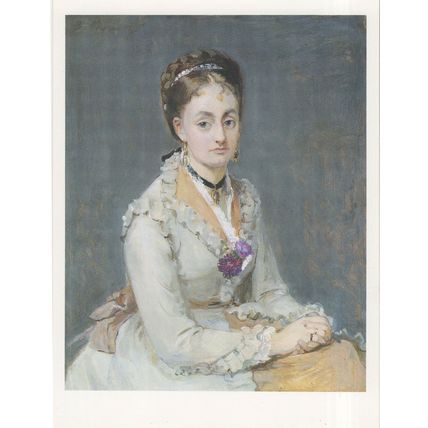 Berthe Morisot Portrait Of The Artists Sister London Painting Postcard