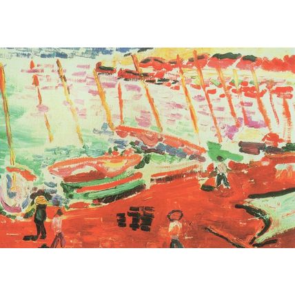 Matisse The Red Beach Painting London Gallery Postcard