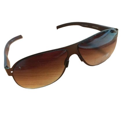 SUNGLASSES Brown, Gotti, Rectangular,Unisex, Japan,Used, 65-11