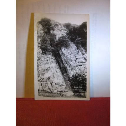 THE ROCK OF AGES, BURRINGTON COMBE, SOMERSET. used antique postcard RP =