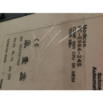 SCHNEIDER MODICON PC-E984-245, DEP-216, DAP-216N,AS-BDAP-216N,TL