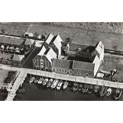 Rijkmuseum Amsterdam Holland Boats Rare Aerial RPC Postcard