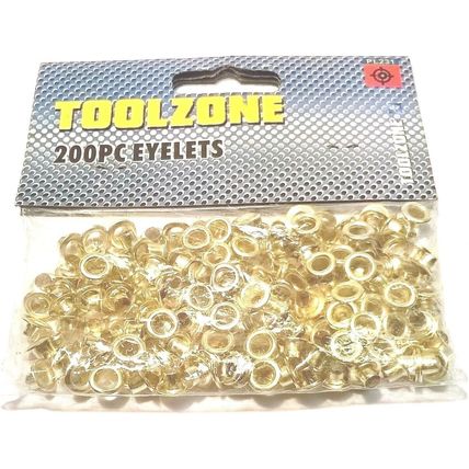 Eyelets Brass 200PC Set 8mm / 4mm Grommet Leather Craft Tool Repair DIY