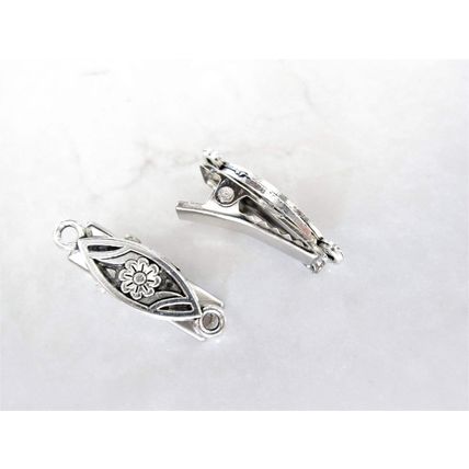 Set of 2 extra tiny small silver metal alligator hair clip for fine thin hair