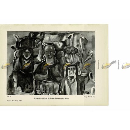 Spanish Shrine, Frances Hodgkins, Book Illustration (Print), 1946