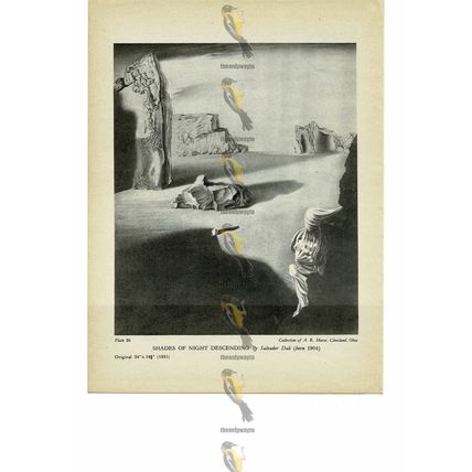 Shades of Night Descending, Salvador Dali, Book Illustration (Print), 1946