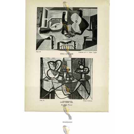 Still Life 1926 & 1931, Pablo Picasso, Book Illustration (Print), 1946