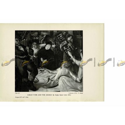 Sarah Tubb & The Angels, Stanley Spencer, Book Illustration (Print), 1946