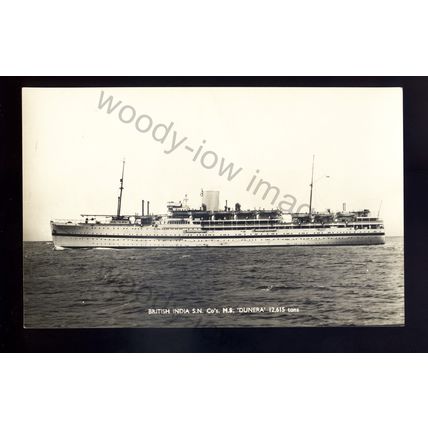 LS3212 - British India Liner - Dunera - postcard