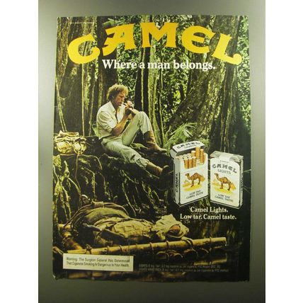 1982 Camel Cigarettes Ad - Camel where a man belongs