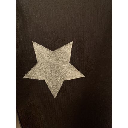 Live Love Dream Women's Silver Star Theme Yoga Leggings Pants Black Size XL