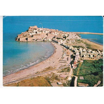 Peniscola Spain Postcard posted creased
