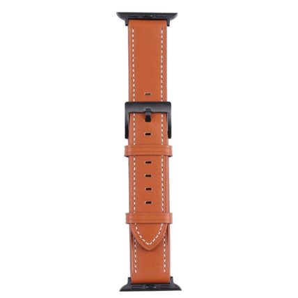 Leather Replacement Watchband For Apple Watch Series, 7 45mm / 6&SE&5&4 44mm / 3
