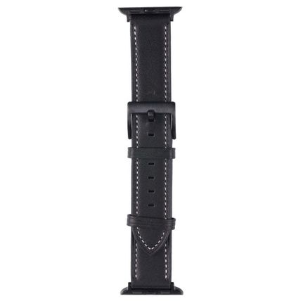 Leather Replacement Watchband For Apple Watch Series, 7 45mm / 6&SE&5&4 44mm / 3