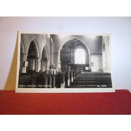 HIGH EASTER CHURCH, ESSEX. used vintage postcard RP 1963 pm =