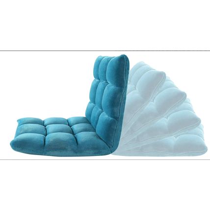 Microfiber Reclining Floor Chair, Gaming Sofa Chair, Adjustable, Cushioned