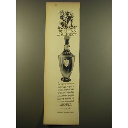1961 Jean D'Albret Ecusson Perfume Advertisement