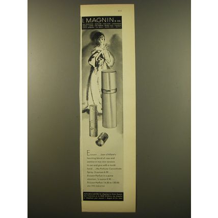 1961 I. Magnin Jean D'Albret Ecusson Perfume Advertisement