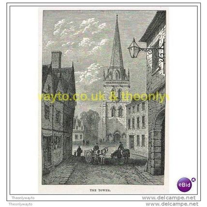 ABINGDON, THE TOWER, ENGLAND, Modern Reproduction