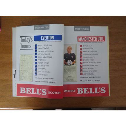 1985 EVERTON V MANCHESTER UTD FA CUP FINAL PROGRAMME