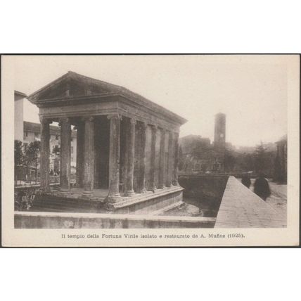 Tempio della Fortuna Virile Isolato, Roma, 1925 - Danesi Cartolina