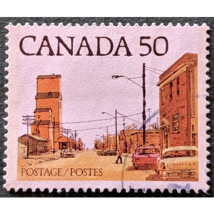 Stamp Canada SG883 1978 50c Street Scene Prairie Town Used