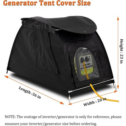 Generator Cover While Running, Portable Waterproof Generator Storage Cover，All-W