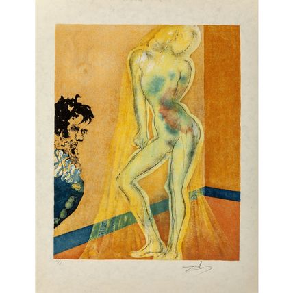 Salvador Dalí Three Plays by the Marquis de Sade 1969 Picture 13 Poster Canvas M