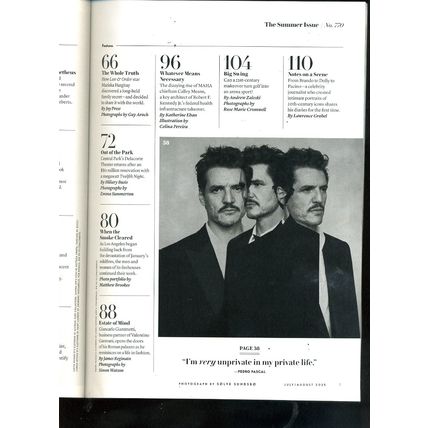 Vanity Fair Magazine July August 2025 everyone wants a piece of PEDRO PASCAL NEW