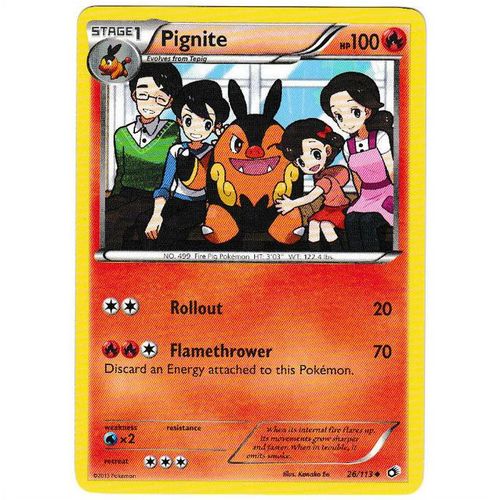 Pokemon B&W Legendary Treasures - #26/113 - Pignite