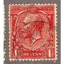 GB stamps 1912 - SG419 - KGV - 1d red - Brendor